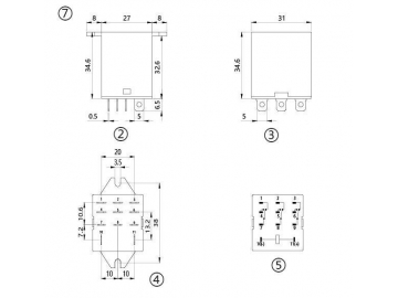 NNC68A-3Z Electromagnetic Relay (JQX-13F-3Z Relay Switch)