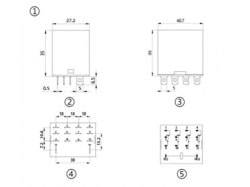 NNC68A-4Z Electromagnetic Relay (JQX-13F-4Z Relay Switch)