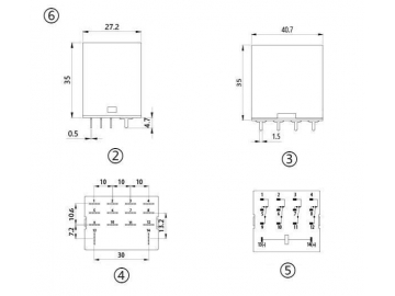 NNC68A-4Z Electromagnetic Relay (JQX-13F-4Z Relay Switch)