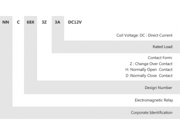 NNC68X-3Z Electromagnetic Relay (HH53P Mini Relay Switch)
