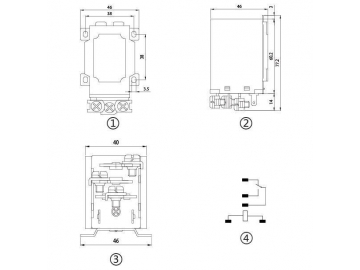 NNC71C-1Z Electromagnetic Power Relay (JQX-40F-1Z)