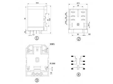 NNC71C-2Z Electromagnetic Power Relay (JQX-40F-2Z)