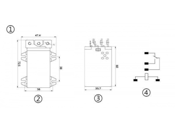 NNC71H Electromagnetic Power Relay (JQX-45F)