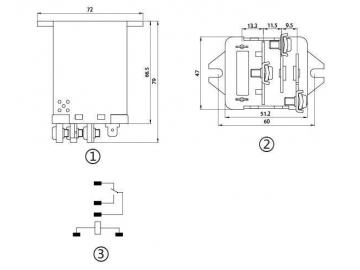 NNC71E Electromagnetic Power Relay (JQX-59F)