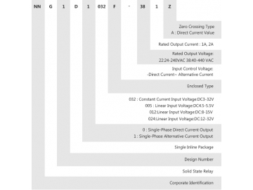 NNG1D-1/005F-38 DC-AC 1A 2A Single Phase Solid State Relay
