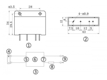 NNG1D-1/032F-38 DC-AC 5A Single Phase Solid State Relay