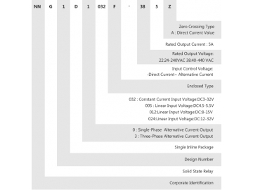 NNG1D-1/032F-38 DC-AC 5A Single Phase Solid State Relay