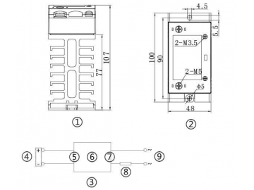 CAG6-1/032F-38 DC-AC 20-30A Single Phase Solid State Relay