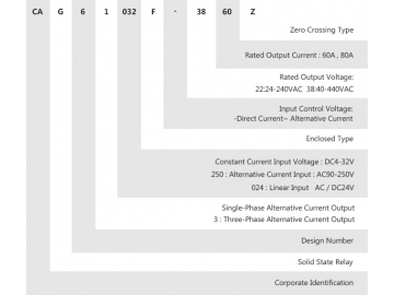 CAG6-1/032F-38 DC-AC 60-80A Single Phase Solid State Relay