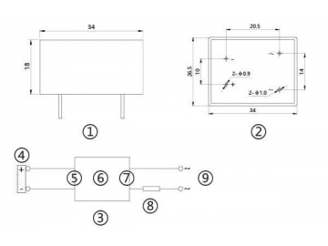 NNG1-1/032F-38 DC-AC 1A Single Phase Solid State Relay