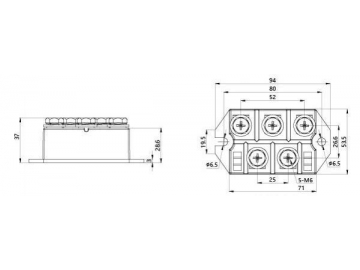 MDS 150A-250A Three Phase Diode Module