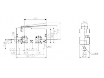 NL-5Z/10Z Miniature Micro switch