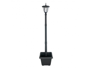 6 Panel Solar Powered LED Light with Post Planter, ST6221HP LED Light