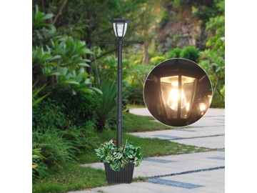 Solar Powered Lighting Cast Aluminum Post Mount Light, ST6221HP-A LED Light