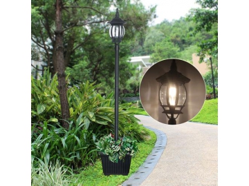 Outdoor Cast Aluminum Pole Solar Powered LED Light, ST6220SSP-A LED Light