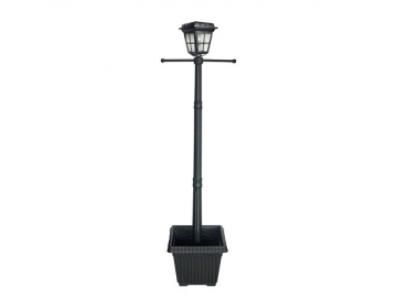 Cast Aluminum Flat Top Lantern Solar Powered LED Post Light, ST4310HP-A LED Light