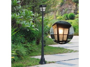 Flat Top Lantern Cast Aluminum Pole LED Light, ST4310H LED Light