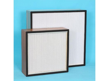 HEPA filter with clapboard