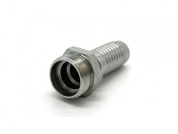 10411 Metric Straight Male 24° Cone Fittings with O Ring, Light Duty Series