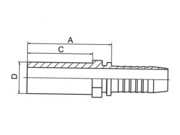 50011 Metric Standpipe Straight Fittings