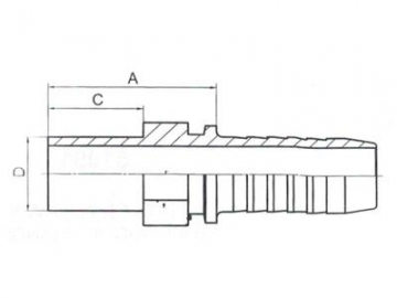 51011 Metric Standpipe Straight Fittings-GB Standard