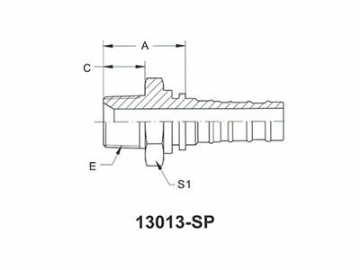 13013-SP BSPT Male Fittings