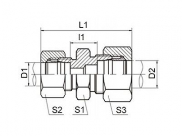1C/1D Metric Male 24° Cone Hose Adapter, DIN Standard