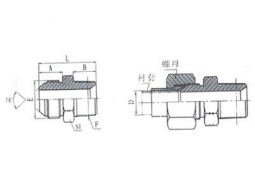 1JN JIC Male Hose Adapter