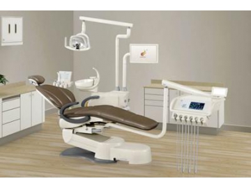 HY-E60 Dental Unit  Deluxe Version (integrated dental chair, multiple operating units, LED light)