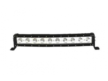 10W Cree LEDs Single Row Curved LED Light Bar