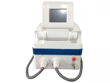 Portable 2 Heads IPL Laser Facial Machine for (wrinkle, scar, hair removal, even color, skin toning)