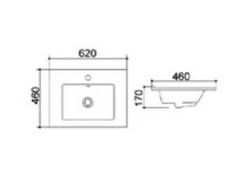 Top Mount Ceramic Sink