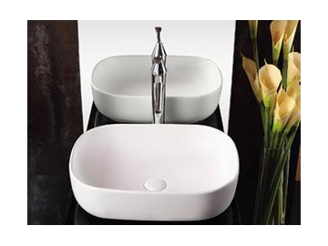 Ultra-Thin Edge Countertop Ceramic Basin