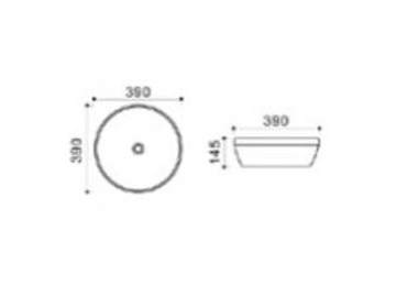 Ultra-Thin Edge Countertop Ceramic Basin