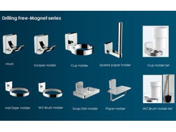 Drilling Free Magnetic Bathroom Accessories (GB)