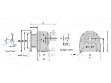 CHM Horizontal Gearmotor Speed Reducer