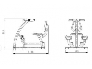 Outdoor Exercise Hip Trainer