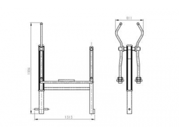 Outdoor Exercise Ski Walker