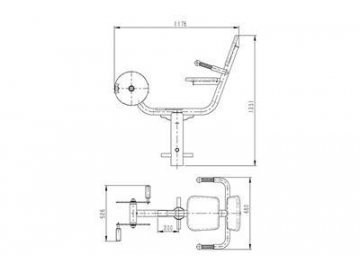 Outdoor Exercise Leg Trainer