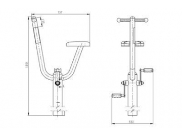 Outdoor Exercise Leg Trainer