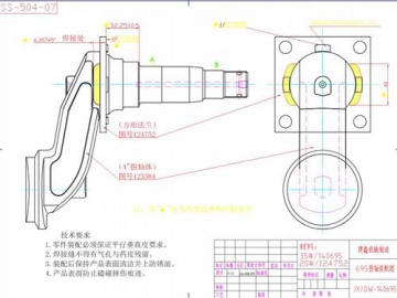 Axle Components Forged Spindle for RV Trailer Suspension