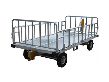 Open Airport Baggage Trailer