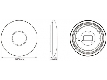 Bluetooth Speaker Ceiling LED Light