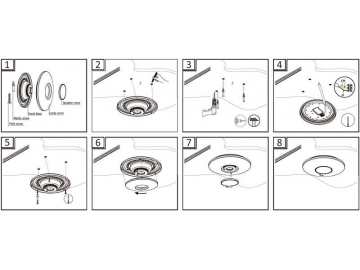 Bluetooth Speaker Ceiling LED Light