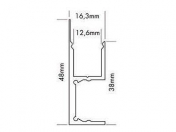 Side Mount Aluminum Profile for LED Strip Light