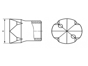 Carbide Cross Cut Bit