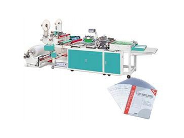 Twin Line Plastic Pocket Sheet Punching Sealing Machine