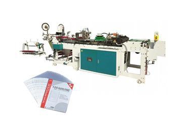 Twin Line Plastic Pocket Sheet Punching Sealing Machine