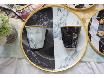 Marble Geometric Pattern Dinnerware