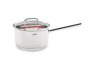 Stainless Steel Saucepan, Casserole with Glass Lid